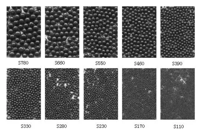 Các hạt hình cầu xử lý nhiệt đã sử dụng bắn thép grit